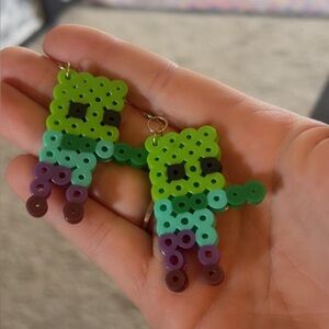 Pixel Zombie Earrings